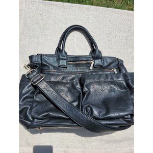 Black Baby Bag with Versatile Carrying Options